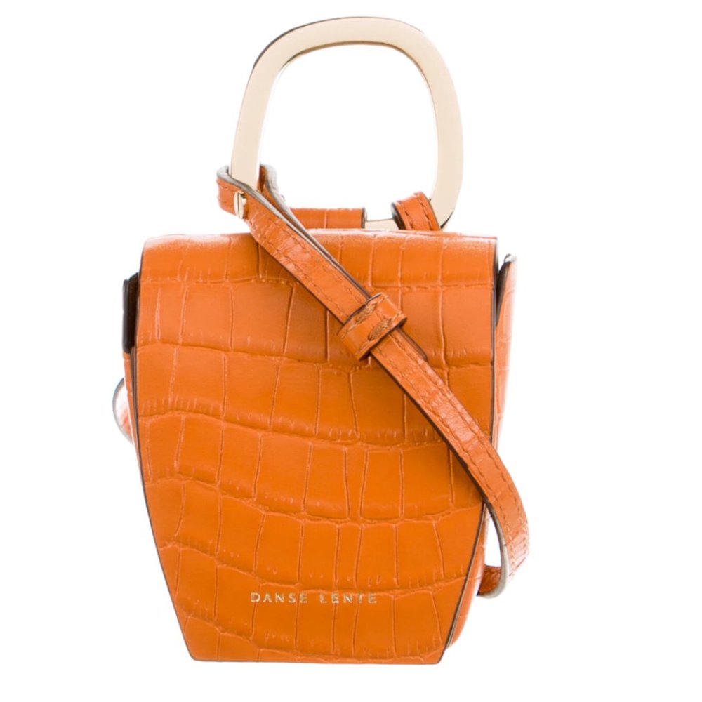 DANSE LENTE Leather Embossed Mini Bag